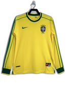 Brazil 1998 I Home Jersey - Long Sleeve Retro Version