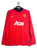 Manchester United 13/14 I Home Jersey - Long Sleeve Retro Version