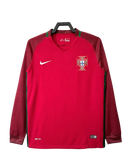 Portugal 2016 I Home Jersey - Long Sleeve Retro Version